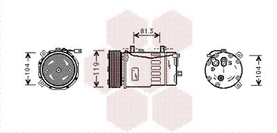 VAN WEZEL Kompressor,kliimaseade 5800K046